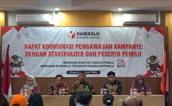 rakor pengawasan kampanye dengan stakeholder